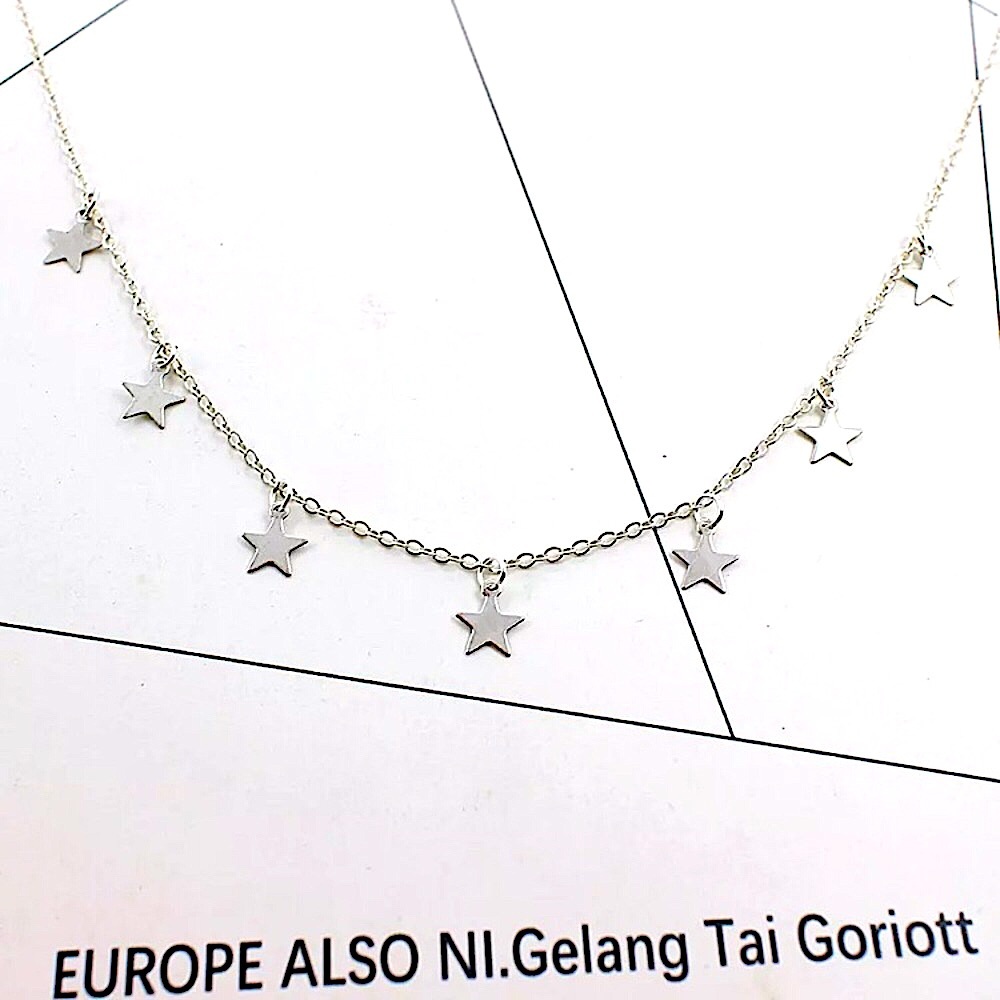 ⚜️[𝟯/$𝟭𝟴]⚜️Silver Star Delicate Choker NEW - Picture 2 of 9